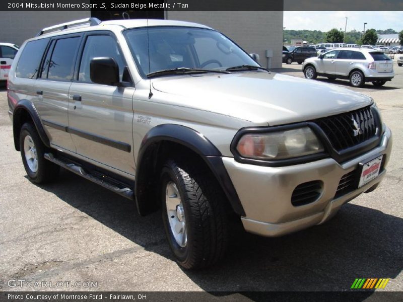 Sudan Beige Metallic / Tan 2004 Mitsubishi Montero Sport LS