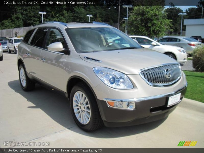 Gold Mist Metallic / Cashmere/Cocoa 2011 Buick Enclave CX