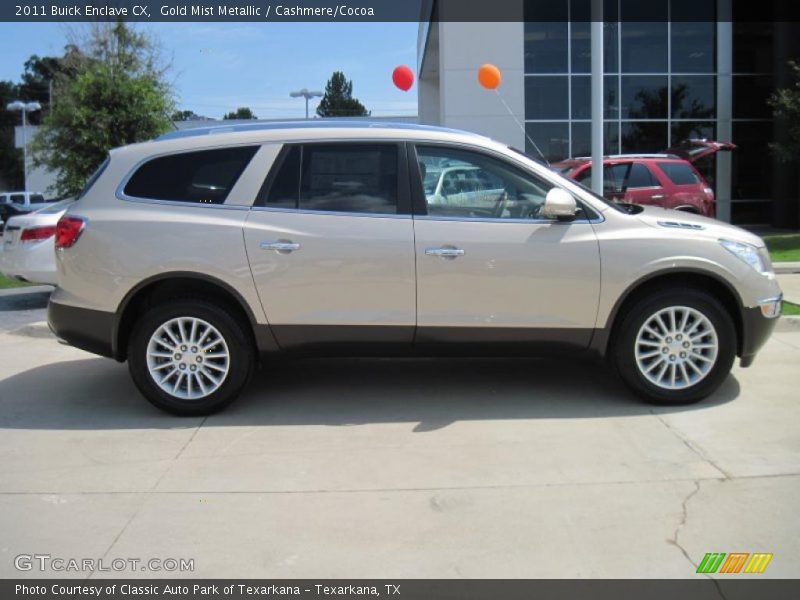 Gold Mist Metallic / Cashmere/Cocoa 2011 Buick Enclave CX