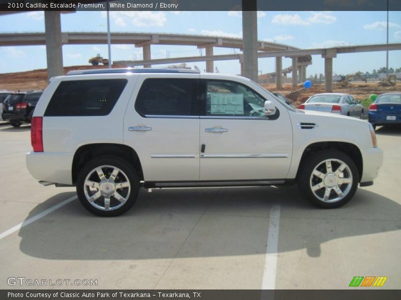 White Diamond / Ebony 2010 Cadillac Escalade Premium