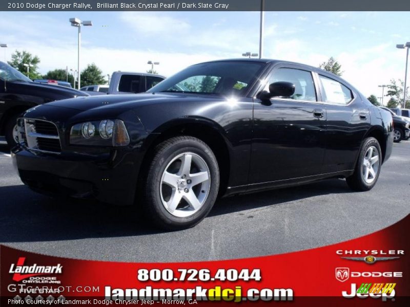 Brilliant Black Crystal Pearl / Dark Slate Gray 2010 Dodge Charger Rallye