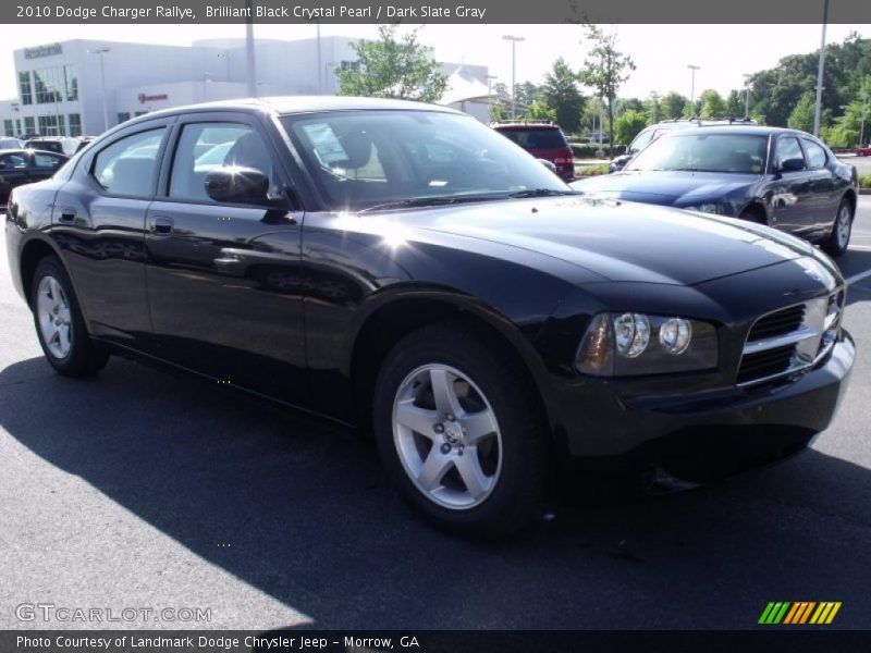 Brilliant Black Crystal Pearl / Dark Slate Gray 2010 Dodge Charger Rallye