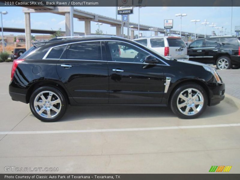 Black Raven / Ebony/Titanium 2010 Cadillac SRX V6