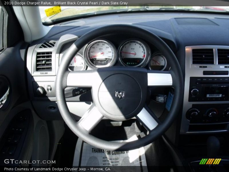 Brilliant Black Crystal Pearl / Dark Slate Gray 2010 Dodge Charger Rallye