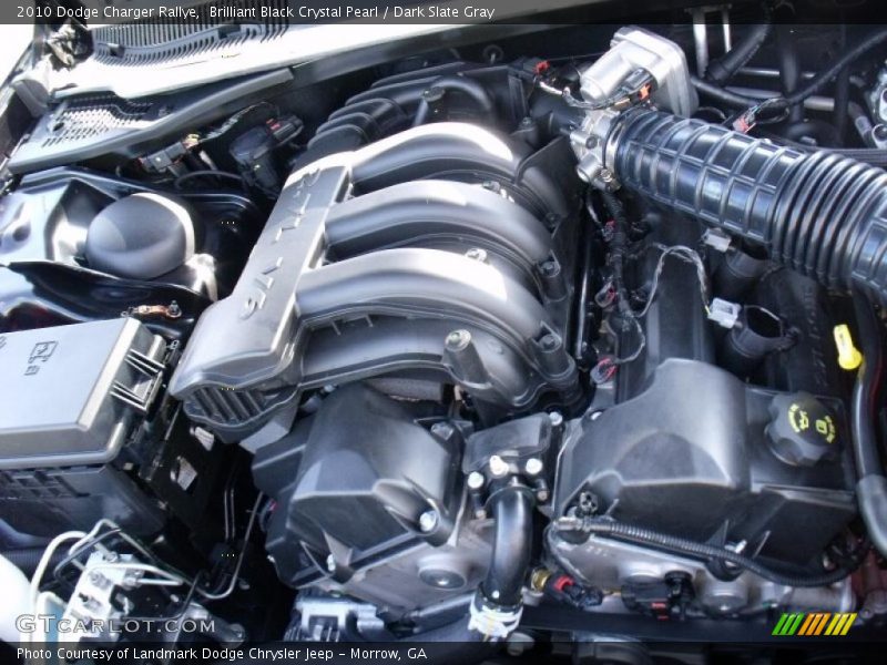 Brilliant Black Crystal Pearl / Dark Slate Gray 2010 Dodge Charger Rallye