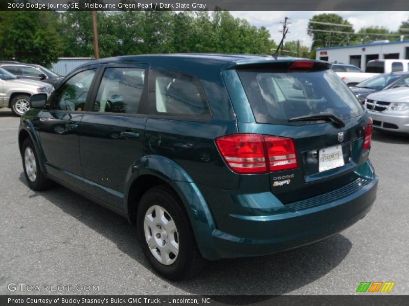 Melbourne Green Pearl / Dark Slate Gray 2009 Dodge Journey SE