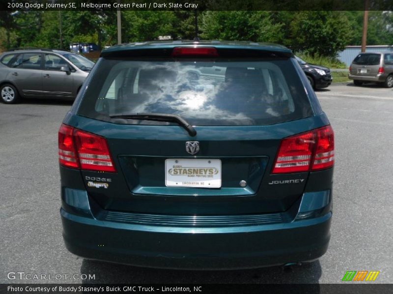 Melbourne Green Pearl / Dark Slate Gray 2009 Dodge Journey SE