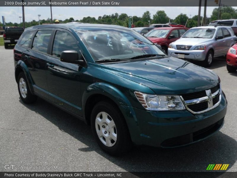 Melbourne Green Pearl / Dark Slate Gray 2009 Dodge Journey SE