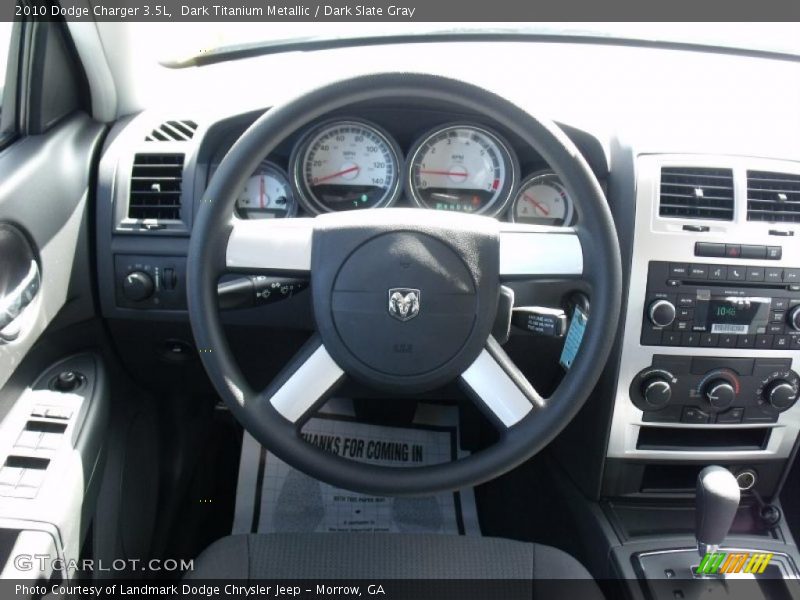Dark Titanium Metallic / Dark Slate Gray 2010 Dodge Charger 3.5L
