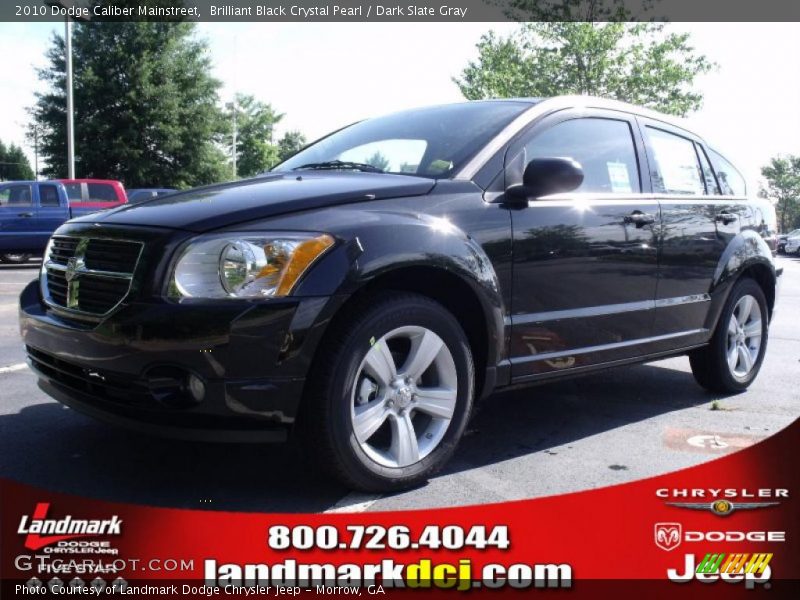 Brilliant Black Crystal Pearl / Dark Slate Gray 2010 Dodge Caliber Mainstreet
