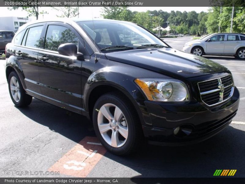 Brilliant Black Crystal Pearl / Dark Slate Gray 2010 Dodge Caliber Mainstreet