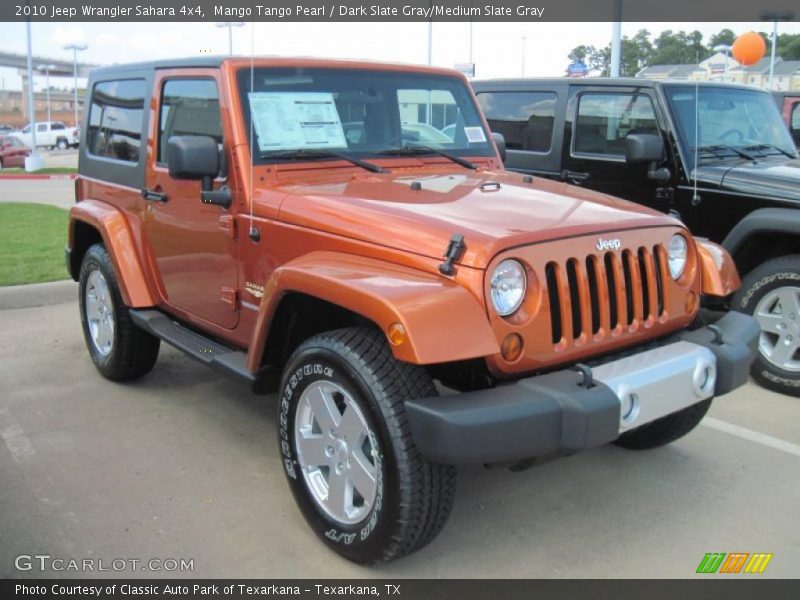 Mango Tango Pearl / Dark Slate Gray/Medium Slate Gray 2010 Jeep Wrangler Sahara 4x4