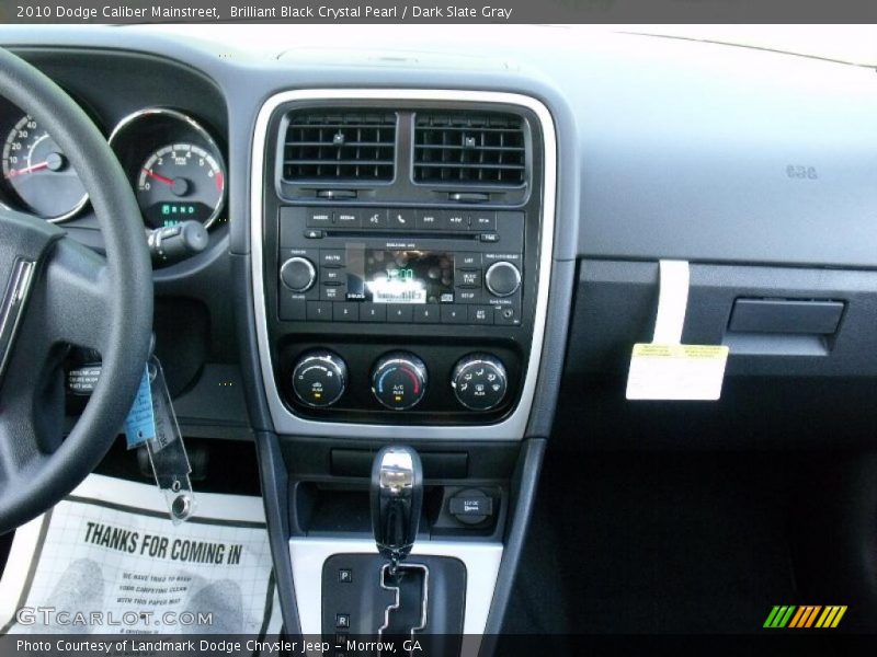 Brilliant Black Crystal Pearl / Dark Slate Gray 2010 Dodge Caliber Mainstreet