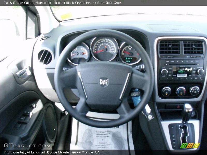 Brilliant Black Crystal Pearl / Dark Slate Gray 2010 Dodge Caliber Mainstreet