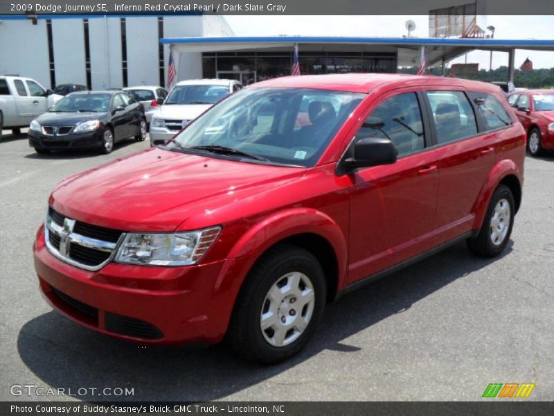 Inferno Red Crystal Pearl / Dark Slate Gray 2009 Dodge Journey SE