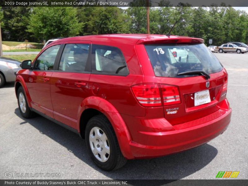 Inferno Red Crystal Pearl / Dark Slate Gray 2009 Dodge Journey SE