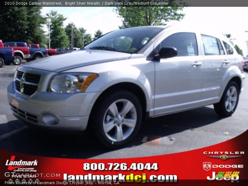 Bright Silver Metallic / Dark Slate Gray/Medium Graystone 2010 Dodge Caliber Mainstreet