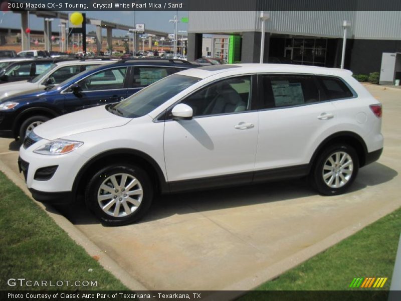 Crystal White Pearl Mica / Sand 2010 Mazda CX-9 Touring