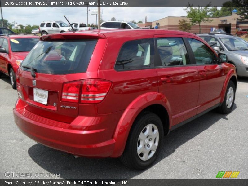 Inferno Red Crystal Pearl / Dark Slate Gray 2009 Dodge Journey SE