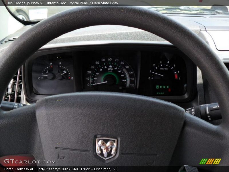 Inferno Red Crystal Pearl / Dark Slate Gray 2009 Dodge Journey SE