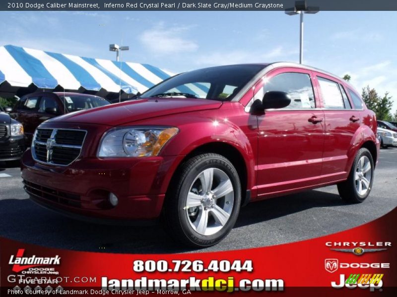 Inferno Red Crystal Pearl / Dark Slate Gray/Medium Graystone 2010 Dodge Caliber Mainstreet