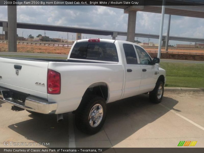 Bright White / Medium Slate Gray 2009 Dodge Ram 2500 Big Horn Edition Quad Cab 4x4