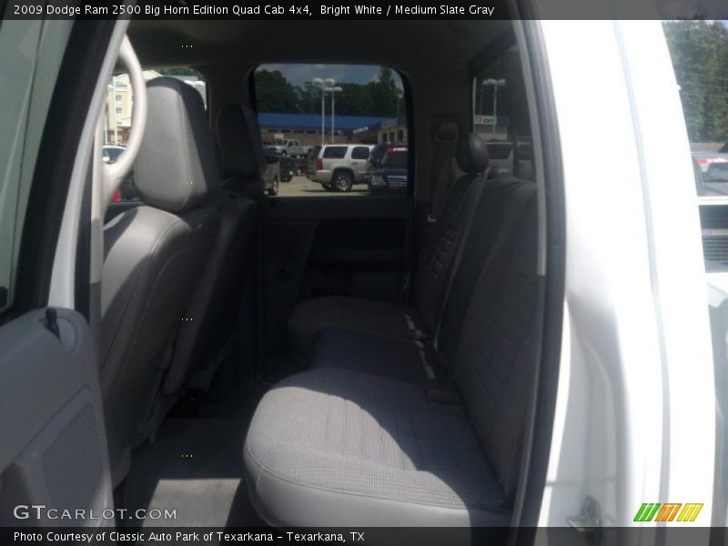 Bright White / Medium Slate Gray 2009 Dodge Ram 2500 Big Horn Edition Quad Cab 4x4