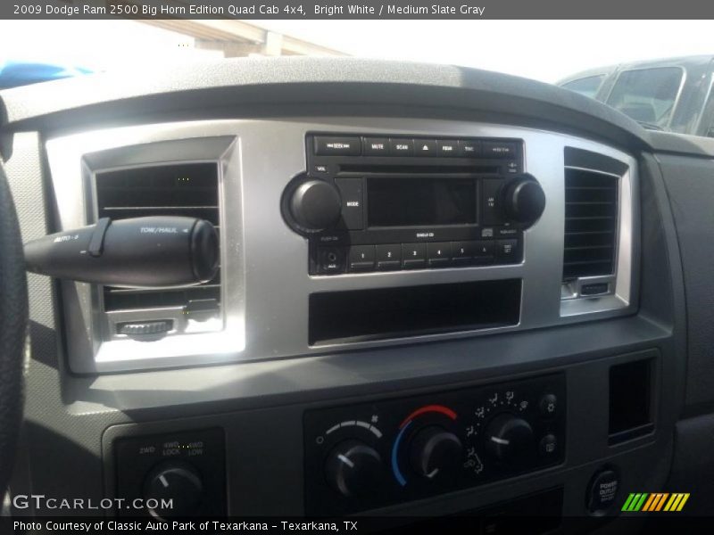 Bright White / Medium Slate Gray 2009 Dodge Ram 2500 Big Horn Edition Quad Cab 4x4