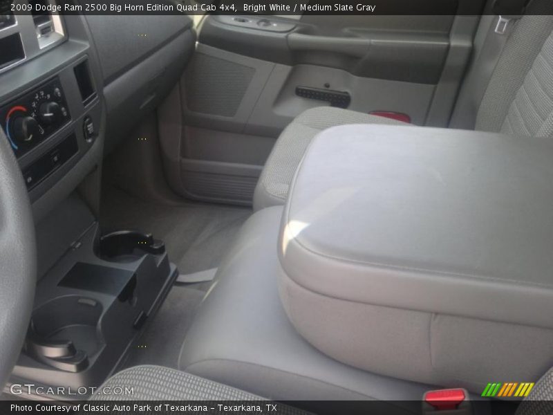 Bright White / Medium Slate Gray 2009 Dodge Ram 2500 Big Horn Edition Quad Cab 4x4