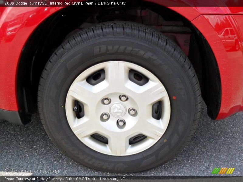 Inferno Red Crystal Pearl / Dark Slate Gray 2009 Dodge Journey SE