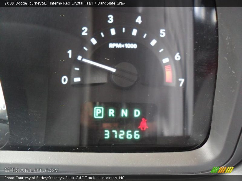 Inferno Red Crystal Pearl / Dark Slate Gray 2009 Dodge Journey SE