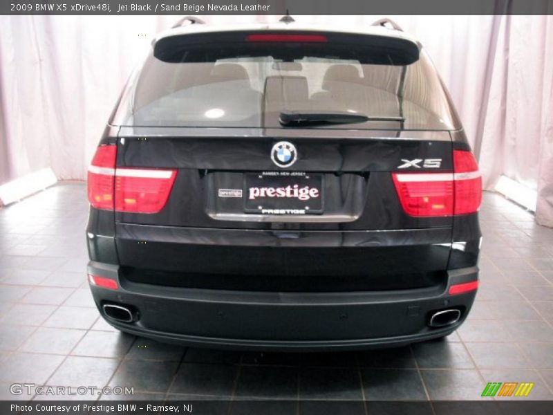 Jet Black / Sand Beige Nevada Leather 2009 BMW X5 xDrive48i