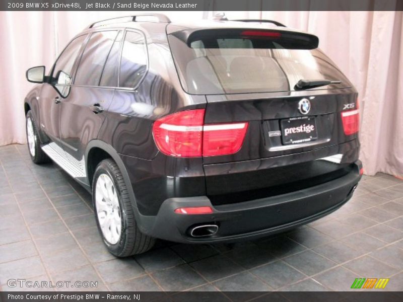 Jet Black / Sand Beige Nevada Leather 2009 BMW X5 xDrive48i