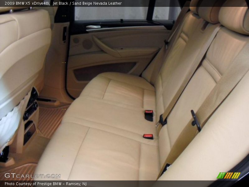 Jet Black / Sand Beige Nevada Leather 2009 BMW X5 xDrive48i