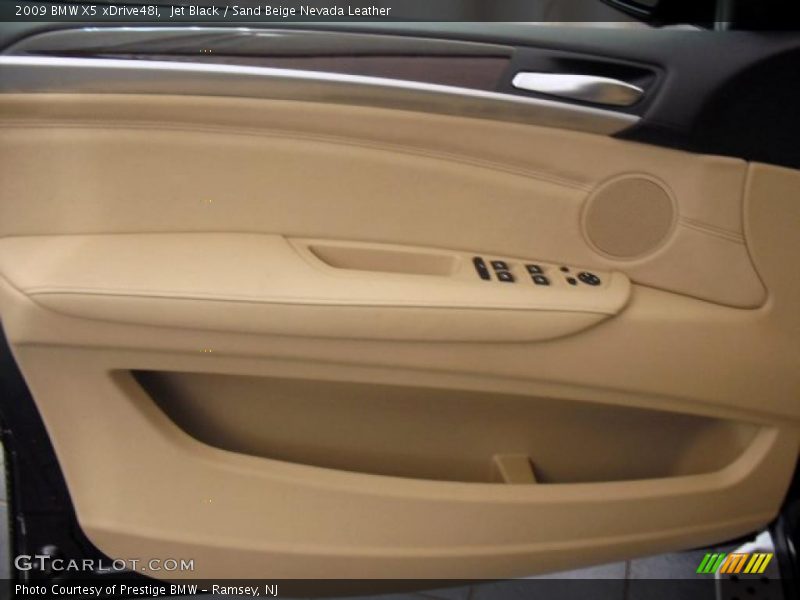 Jet Black / Sand Beige Nevada Leather 2009 BMW X5 xDrive48i