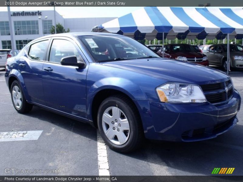 Deep Water Blue Pearl / Dark Slate Gray 2010 Dodge Avenger SXT