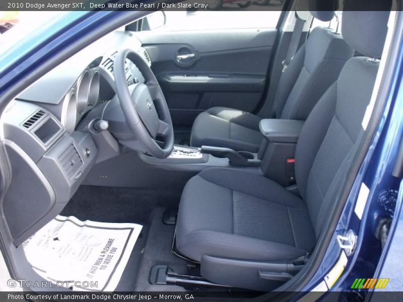 Deep Water Blue Pearl / Dark Slate Gray 2010 Dodge Avenger SXT