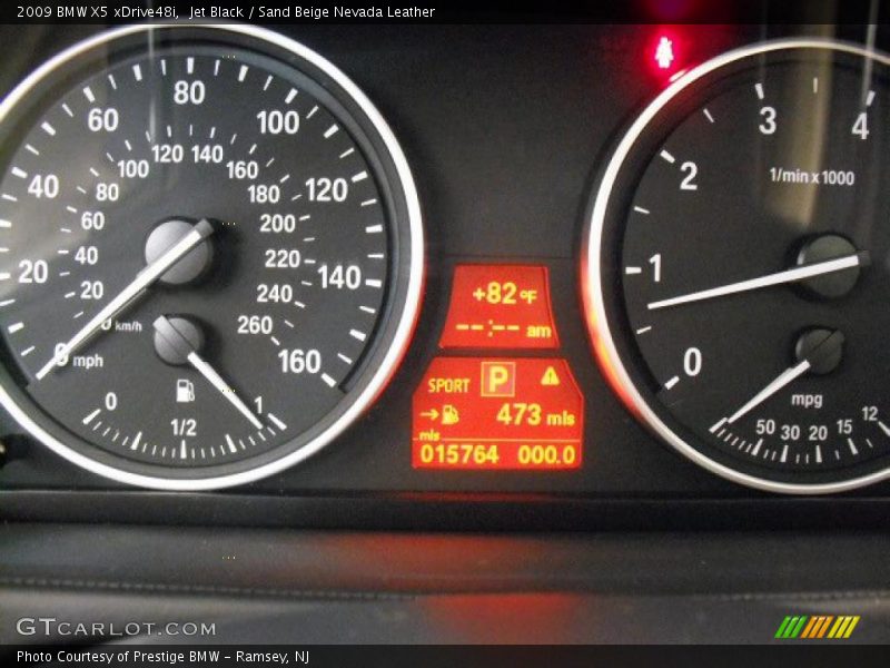 Jet Black / Sand Beige Nevada Leather 2009 BMW X5 xDrive48i