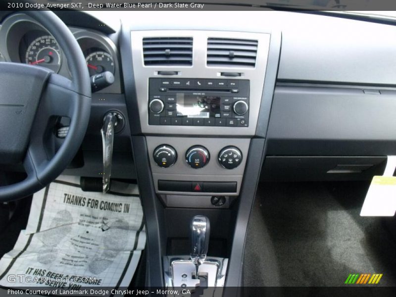 Deep Water Blue Pearl / Dark Slate Gray 2010 Dodge Avenger SXT