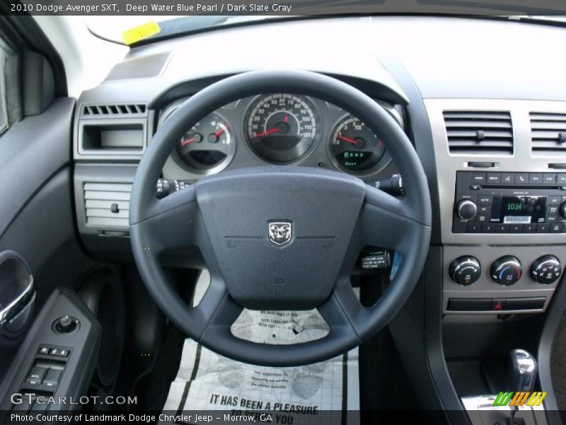 Deep Water Blue Pearl / Dark Slate Gray 2010 Dodge Avenger SXT