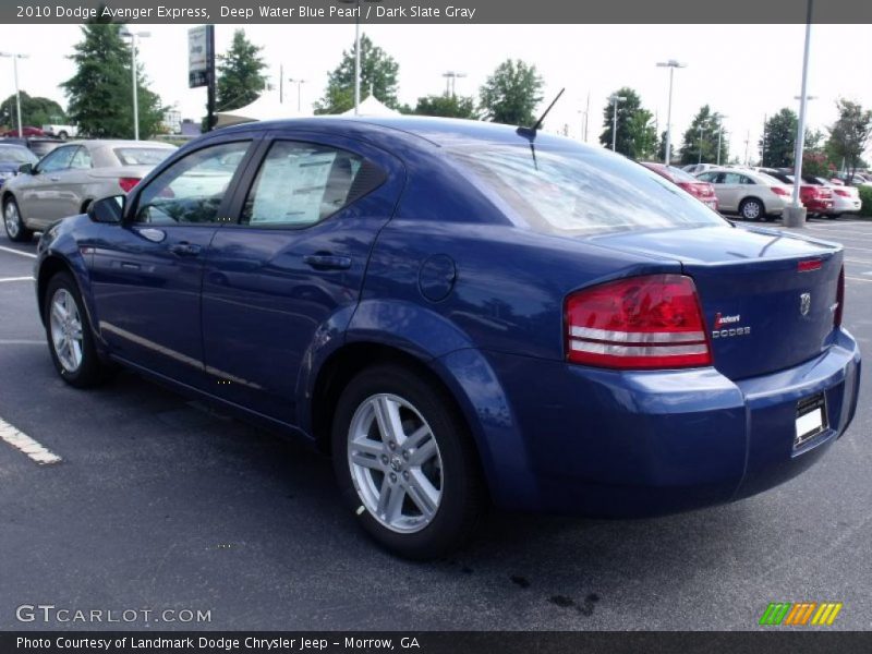 Deep Water Blue Pearl / Dark Slate Gray 2010 Dodge Avenger Express