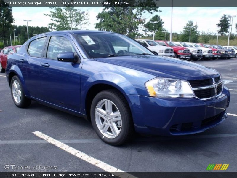 Deep Water Blue Pearl / Dark Slate Gray 2010 Dodge Avenger Express