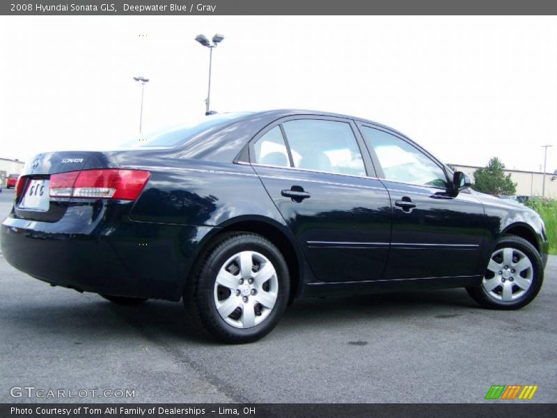 Deepwater Blue / Gray 2008 Hyundai Sonata GLS