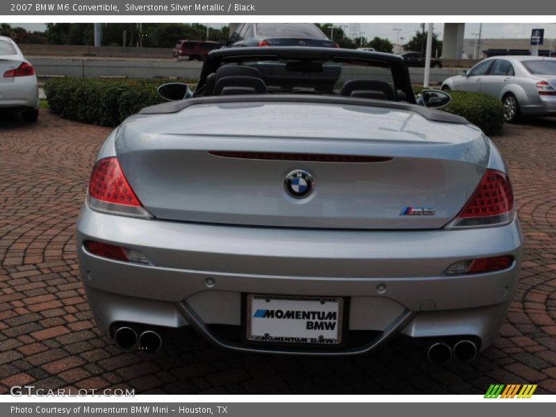 Silverstone Silver Metallic / Black 2007 BMW M6 Convertible