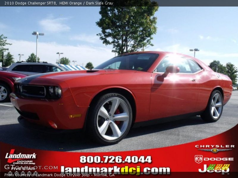 HEMI Orange / Dark Slate Gray 2010 Dodge Challenger SRT8