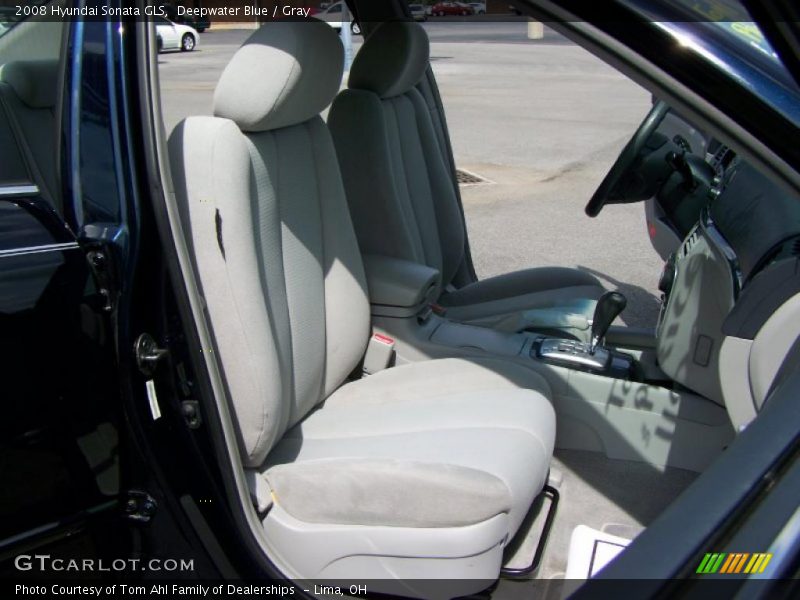 Deepwater Blue / Gray 2008 Hyundai Sonata GLS