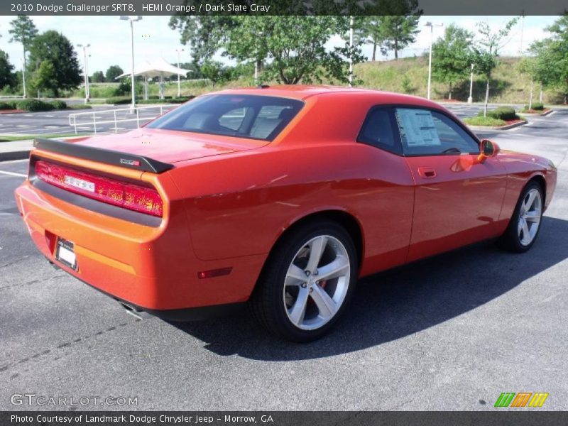 HEMI Orange / Dark Slate Gray 2010 Dodge Challenger SRT8