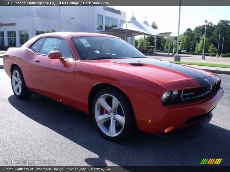 HEMI Orange / Dark Slate Gray 2010 Dodge Challenger SRT8