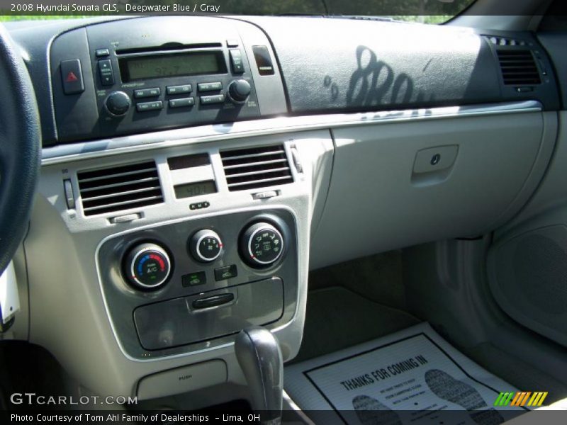 Deepwater Blue / Gray 2008 Hyundai Sonata GLS