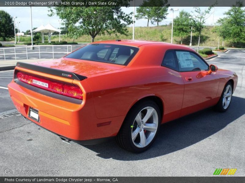 HEMI Orange / Dark Slate Gray 2010 Dodge Challenger SRT8